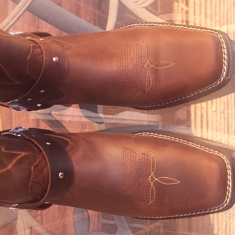 Caballo Dorado Brown Leather Cowgirl Boots, Womans Size 27 - Picture 11 of 11